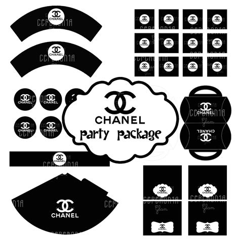 Chanel Free Printable Party Kit. .